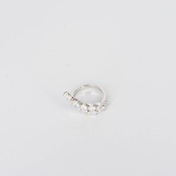 CZR02185 WHITE RING BAGUETTE SILVER 925