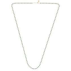 FNCY0280NGREEN 100cm ΚΟΛΙΕ 3,5mm GOLD PL 925