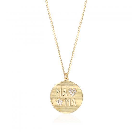 CZ7825N ΚΟΛΙΕ MAMA GOLD PL 925