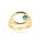 CZR3450BLUE TOPAZ ΔΑΧΤΥΛΙΔΙ ZIRGON GOLD PL 925