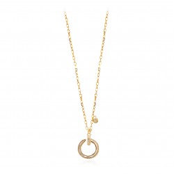 CZ9989N ΚΟΛΙΕ ΚΥΚΛΟΣ ΦΙΛΝΤΙΣΙ GOLD PL 925