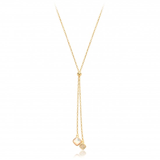 CZ9984N ΚΟΛΙΕ ΓΡΑΒΑΤΑ ΦΙΛΝΤΙΣΙ GOLD PL 925