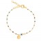 FNCY0302BWH ΒΡΑΧΙΟΛΙ ΜΑΤΙ ΣΤΡΟΓΓΥΛΟ GOLD PL 925
