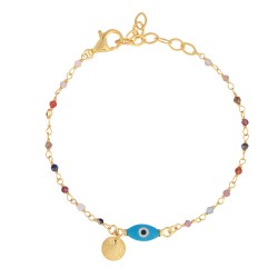 FNCY0301BTUR ΒΡΑΧΙΟΛΙ ΜΑΤΙ ΟΒΑΛ GOLD PL 925