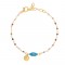 FNCY0301BTUR ΒΡΑΧΙΟΛΙ ΜΑΤΙ ΟΒΑΛ GOLD PL 925