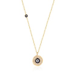 CZ10166Ν ΚΟΛΙΕ MATI ZIRGON GOLD PL 925