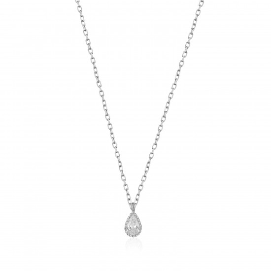 CZ10131ΝWH ΚΟΛΙΕ ΔΑΚΡΥ ZIRGON SILVER 925