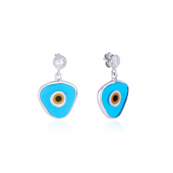 CZEAR6647LIGHT BLUE ΣΚΟΥΛΑΡΙΚΙ ΜΑΤΙ SILVER 925