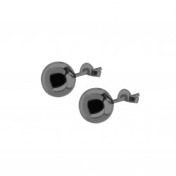CZEAR6403MID ΣΚΟΥΛΑΡΙΚΙ ΜΠΙΛΙΑ 8mm ΚΑΡΦΩΤΟ BLACK PL 925