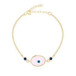 CZB2805WH ΒΡΑΧΙΟΛΙ ΜΑΤΙ ZIRGON GOLD PL 925