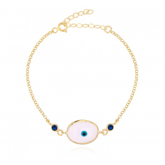 CZB2805WH ΒΡΑΧΙΟΛΙ ΜΑΤΙ ZIRGON GOLD PL 925