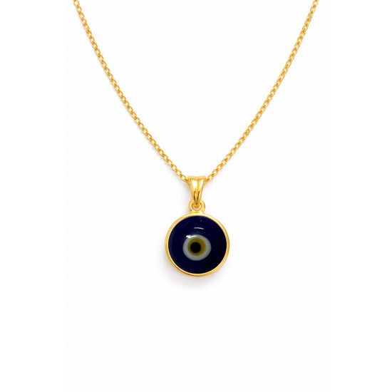 CZL02NDARK BLUE ΚΟΛΙΕ ΜΑΤΙ GOLD PL 925