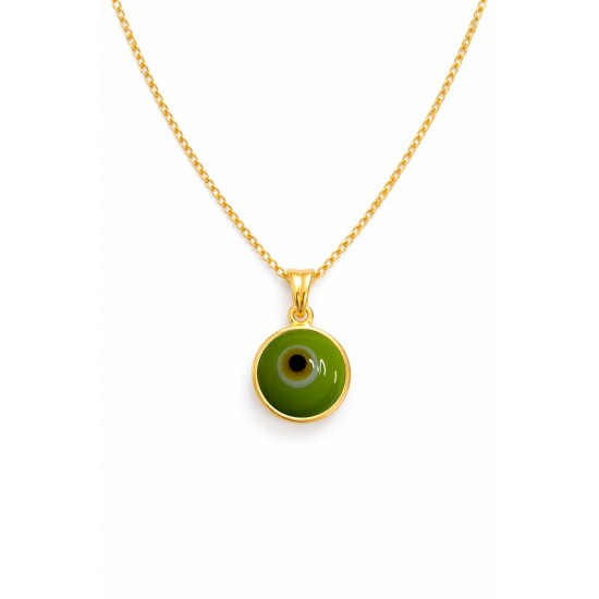 CZL02NLIGHT GREEN ΚΟΛΙΕ ΜΑΤΙ GOLD PL 925