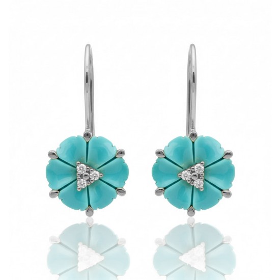 CZEAR6651TUR ΣΚΟΥΛΑΡΙΚΙ ΛΟΥΛΟΥΔΙ SILVER 925