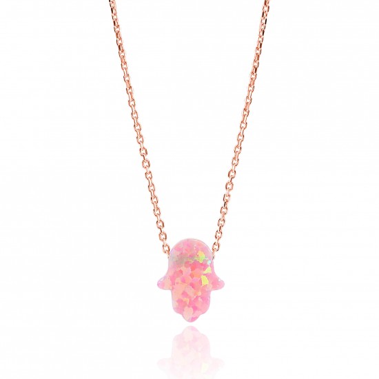 CZ0992N ΚΟΛΙΕ ΧΕΡΙ OPAL ΡΙΝΚ ROSE Ρ 925