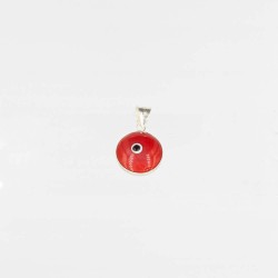 PENDANT 16mm RED SILVER 925