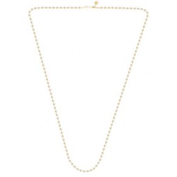 FNCY0280NWH 100cm ΚΟΛΙΕ 3,5mm GOLD PL 925