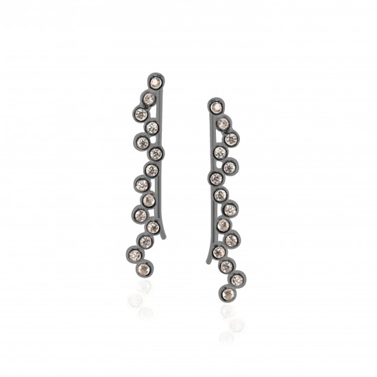 CZEAR6377 ΣΚΟΥΛΑΡΙΚΙ CUFF BLACK PL 925