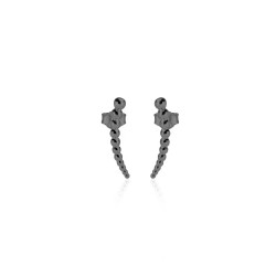 CZEAR6362 ΣΚΟΥΛΑΡΙΚΙ CUFF BLACK PL 925