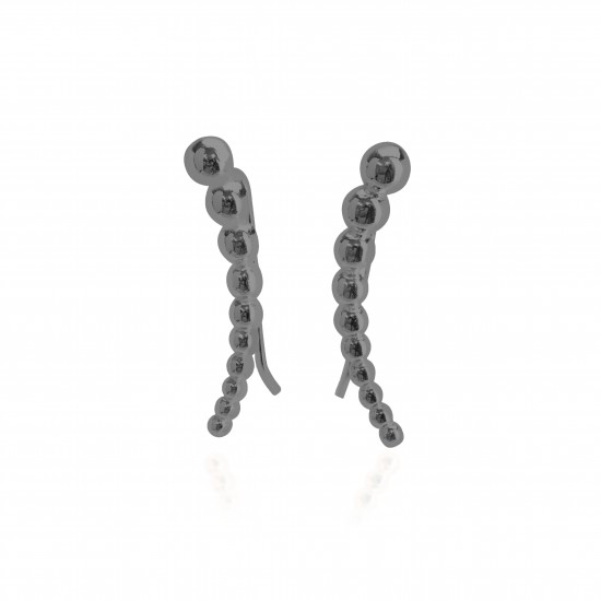 CZEAR6376 ΣΚΟΥΛΑΡΙΚΙ CUFF BLACK PL 925