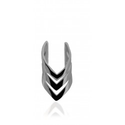 CZEAR6370 ΣΚΟΥΛΑΡΙΚΙ MONO BLACK PL 925