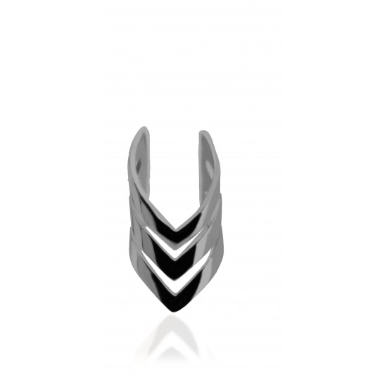 CZEAR6370 ΣΚΟΥΛΑΡΙΚΙ MONO BLACK PL 925