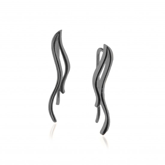 CZEAR6409 ΣΚΟΥΛΑΡΙΚΙ CUFF BLACK PL 925