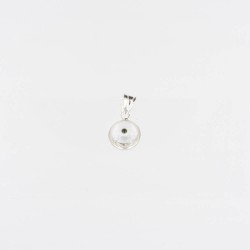 PENDANT 10mm CLEAR SILVER 925